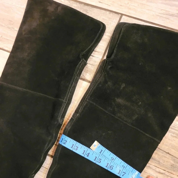 ANNA CORI Crosta Negru black suede over the knee designer luxury boots Wmn's 7.5 - Picture 15 of 16